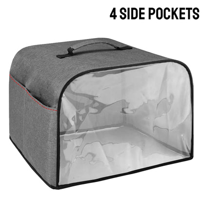 Toaster Cover Household Bread Baking Durable With Storage Pockets For Ninja Foodi Grill Air Fryer Hood Kitchen Dust Cap