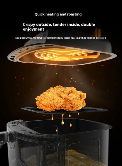 6L Air fryer Electric Air Fryers  Oil-free Automatic  Large capacity multifunctional air electric fryerully automatic all-in-one