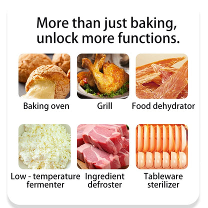 SUNATUR 2200w hot air circulation oven small commercial baking pizza toaster oven  60L Electric table oven household pastry oven