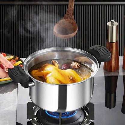 Portable Stainless Steel Pressure Cooker – Fast Cooking Multifunctional Stew Pot for Kitchen