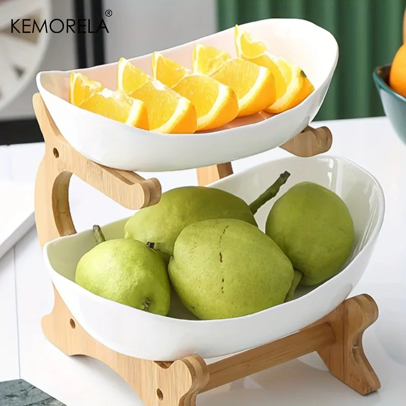 2/3 Layer Fruit Plate | Multi-Tier Snack & Dessert Stand