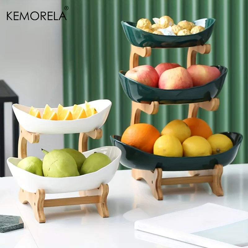 2/3 Layer Fruit Plate | Multi-Tier Snack & Dessert Stand