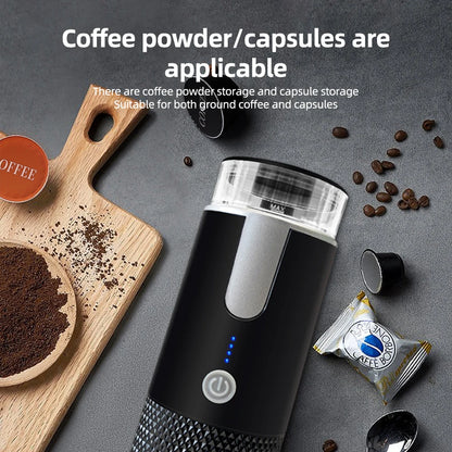 Portable Electric Espresso Coffee Machines 6oz Single Serve Mini Coffee Maker Automatic Brew for Camping Travel Car Office