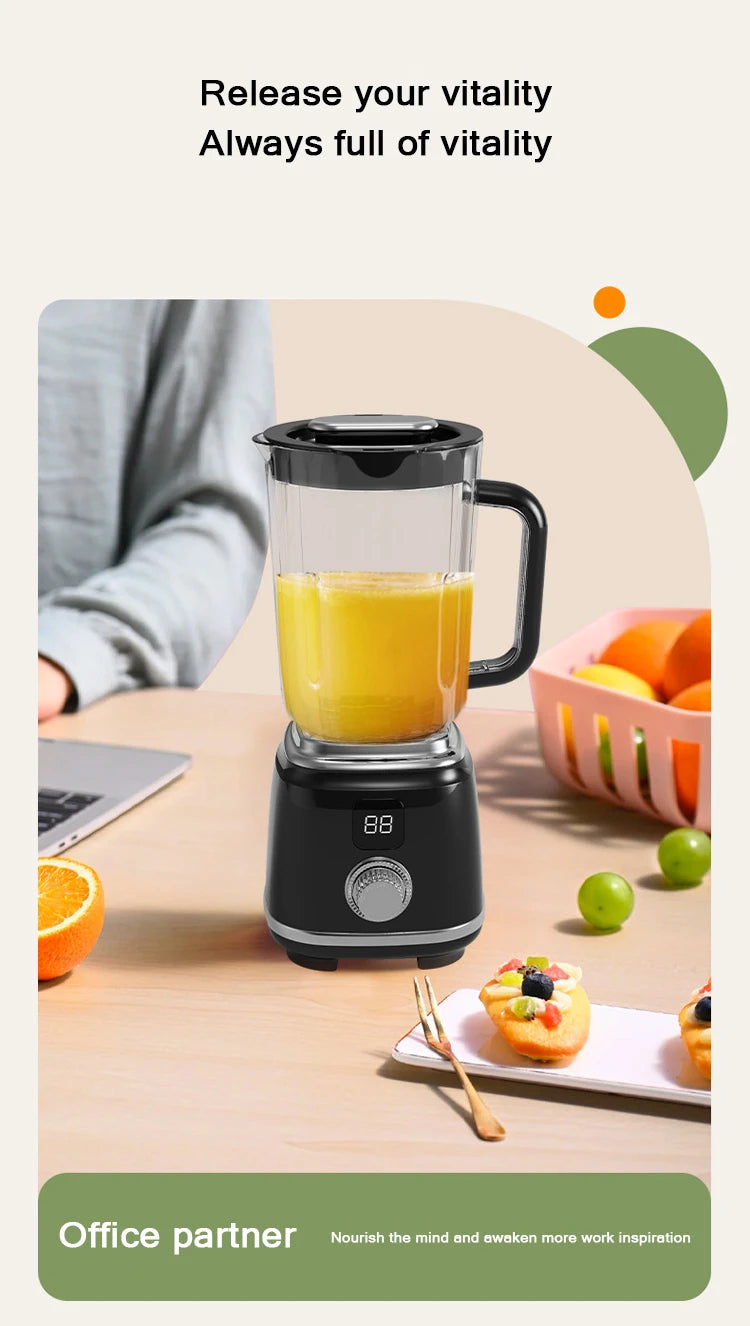 Portable Blender Cup 600ML Mini Juicer Mixer/3000mAh USB Rechargeable/10-Blade Powerful Motor For Smoothies/Vegetables