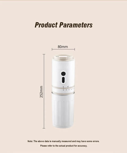 Portable Electric Capsule Grinding Coffee Maker Espresso Coffee Maker Travel and Car  Hand Punch Outdoor Portable Coffee