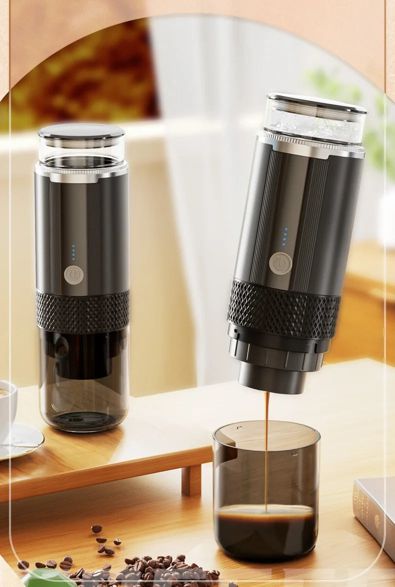 Portable Coffee Machine Coffee Maker Electric Capsule Ground Coffee Brewer Fit For Coffee Powder and Coffee Capsul Suitable