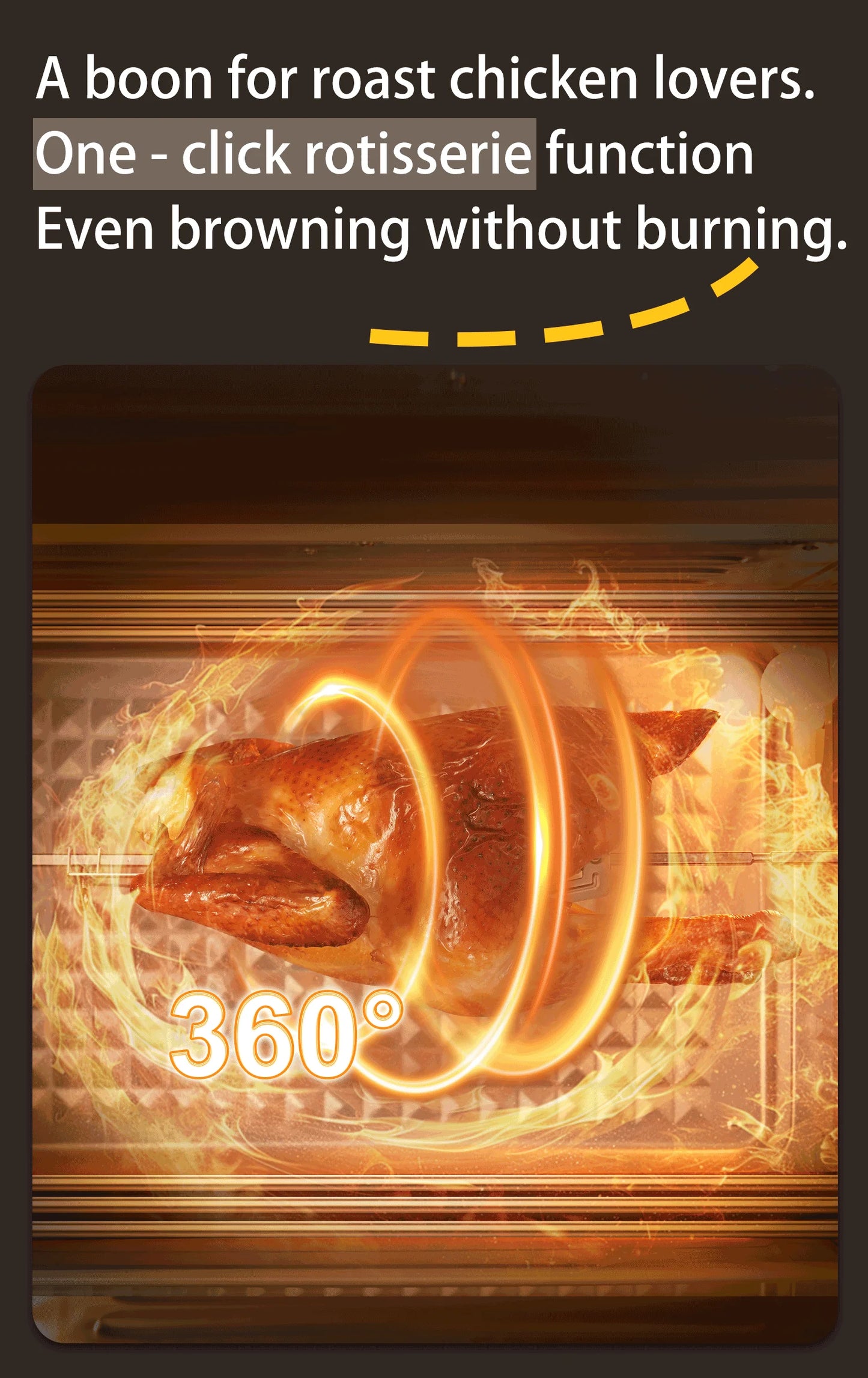 SUNATUR 2200w hot air circulation oven small commercial baking pizza toaster oven  60L Electric table oven household pastry oven