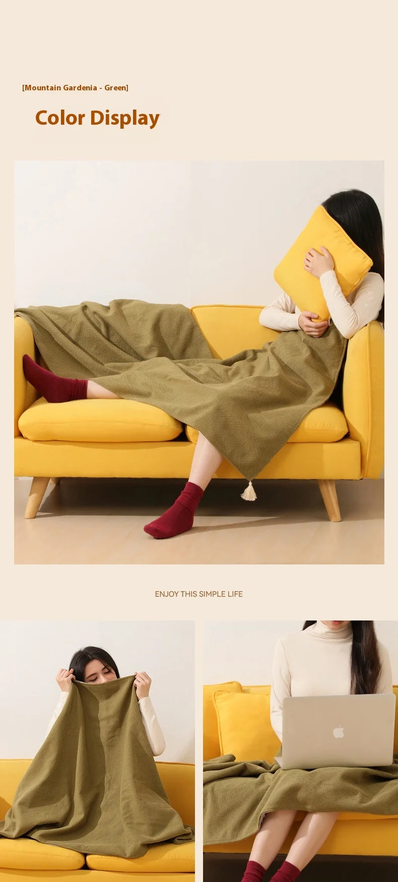 USB Electric Blanket Electric Heated Blanket Heating Usb Powered Heating Shawl Wraps for Women Wearable Heated Throw Blanket