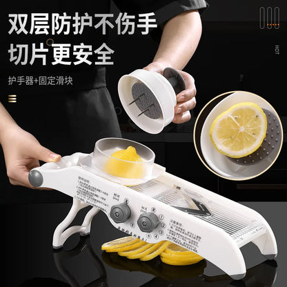 Manual Vegetable Slicer & Multifunction Cutter for Fast Meal Prepreparations