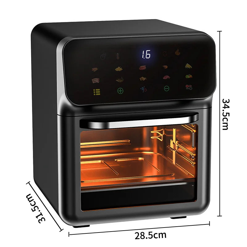 10L Large Capacity Electric Air Fryers Oil-free Automatic Household Kitchen Oven Deep Fryer