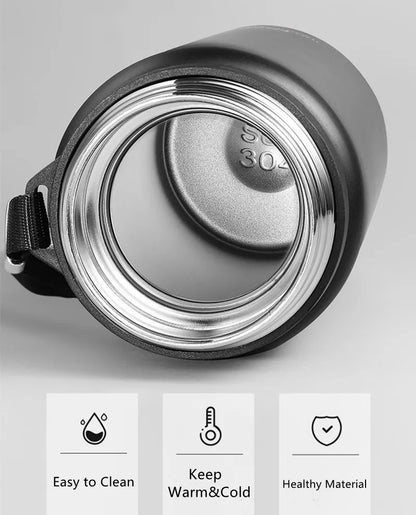 Double Stainless Steel Vacuum Flask With Filter Large Capacity Portable Sport Thermos Mug Coffee Tea Tumbler 1000ml/1600ml