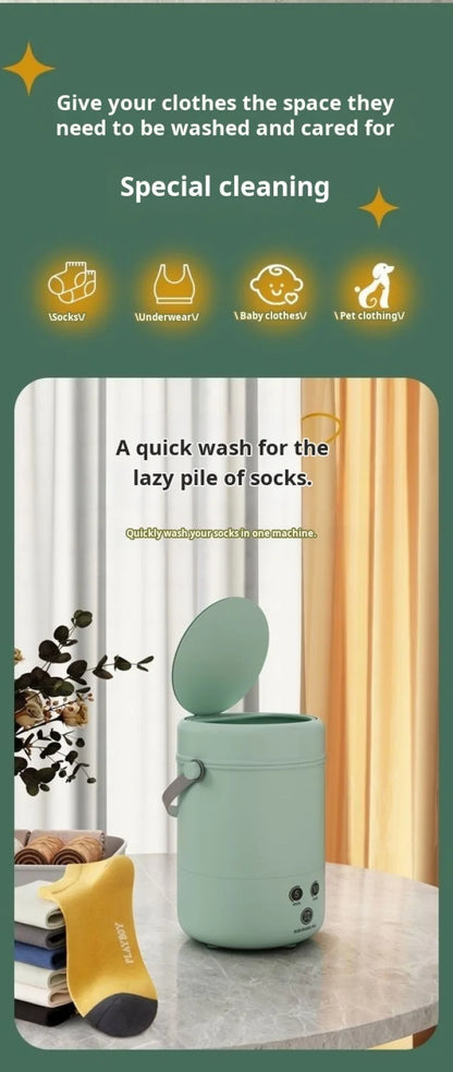 Mini Automatic Washing Machine for small clothes, Underwear & Socks