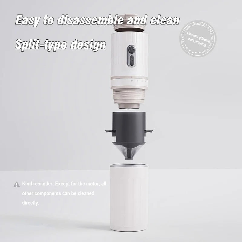 Portable Electric Capsule Grinding Coffee Maker Espresso Coffee Maker Travel and Car  Hand Punch Outdoor Portable Coffee