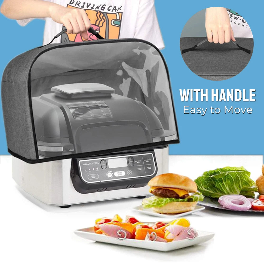 Toaster Cover Household Bread Baking Durable With Storage Pockets For Ninja Foodi Grill Air Fryer Hood Kitchen Dust Cap