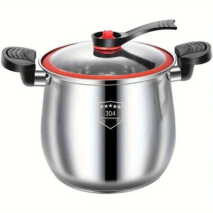 304 Stainless Steel Pressure Cooker – Fast Cooking, Non-Stick, Dishwasher Safe