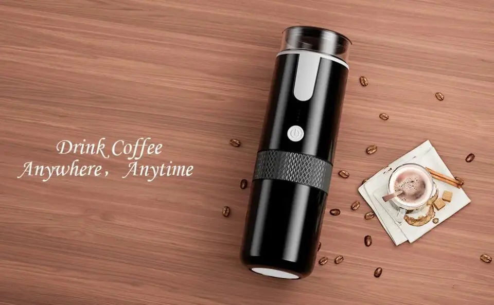 New Portable Wireless Coffee Maker Automatic Electric Capsule Ground Coffee Brewer Machine Fit Coffee Powder and Coffee Capsule