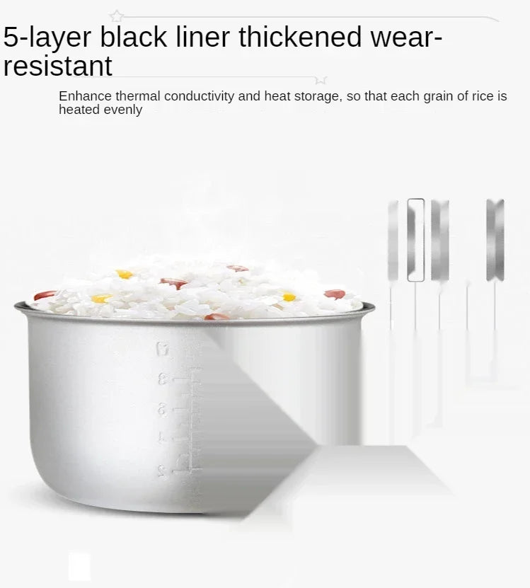 Chcyus 2L Electric Rice Cooker – Multicooker for Rice, Soup & Cake