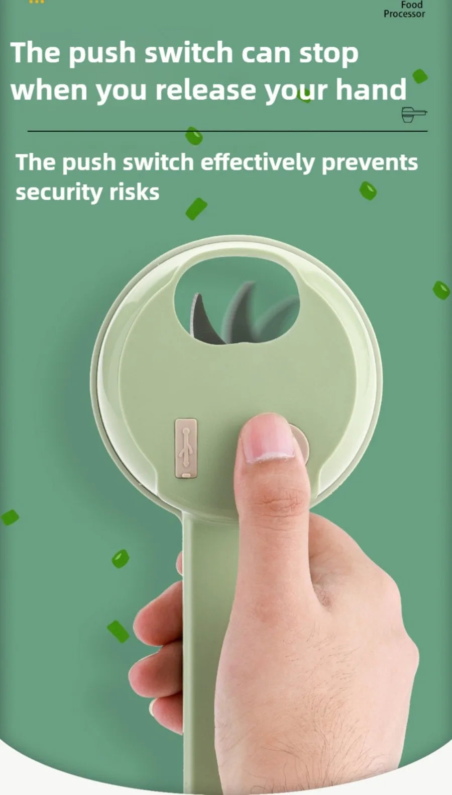 4-in-1 Electric Vegetable Cutter | Wireless Food Processor & Auto Slicer