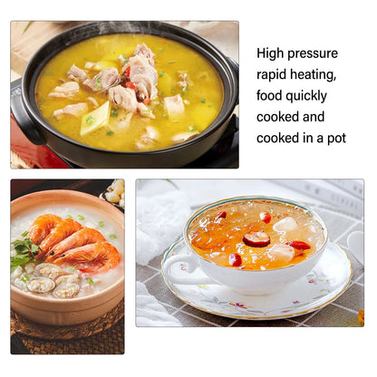 TOPINCN 2L Stainless Steel Pressure Cooker – Mini Pressure Pot for Gas & Induction