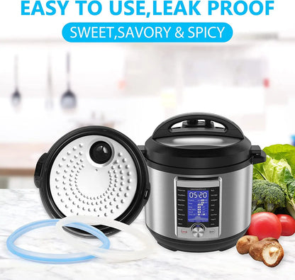 1 piece of food grade silicone sealing ring for instant pot - alternative rubber sealing ring for 3, 5, 6, and 8 quart pots