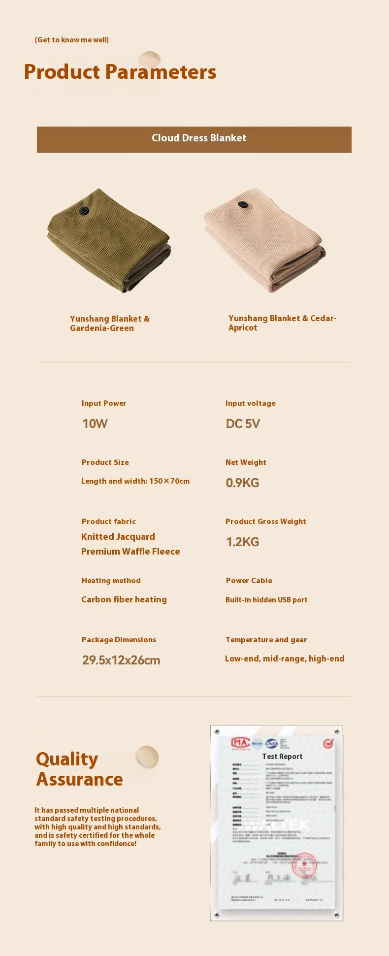 USB Electric Blanket Electric Heated Blanket Heating Usb Powered Heating Shawl Wraps for Women Wearable Heated Throw Blanket