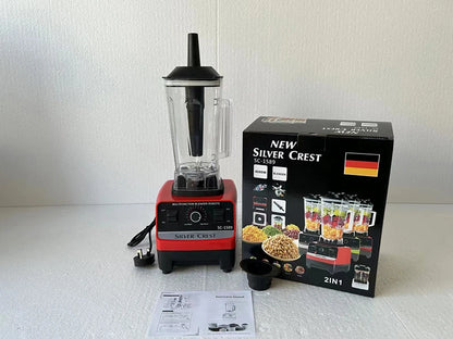 4500W Heavy Duty Commercial Home Blender Stationary Mixer Food Processor Ice Smoothies for Kitchen High Power Juicer Blender