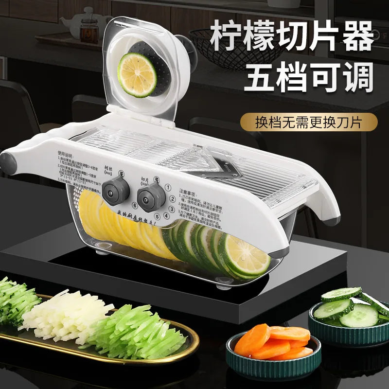 Manual Vegetable Slicer & Multifunction Cutter for Fast Meal Prepreparations
