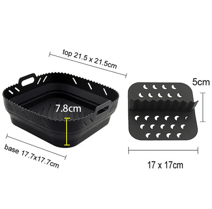 Air Fryer Rack for Ninja Dual 3pcs Layered Stainless Steel Grilling Rack Rectangle Hot Airfryer Basket Tray Accessories