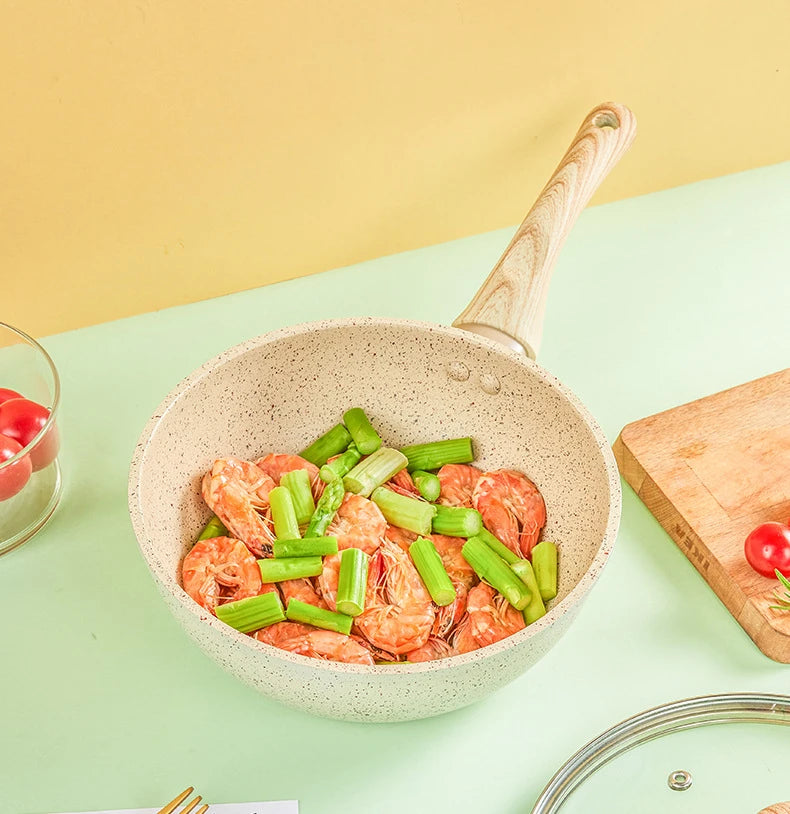 Non-Stick Pan Frying Pan Wok Pan Home Steak Skillet Pancake fried induction cooker gas stove special Saucepan Nonstick Pan