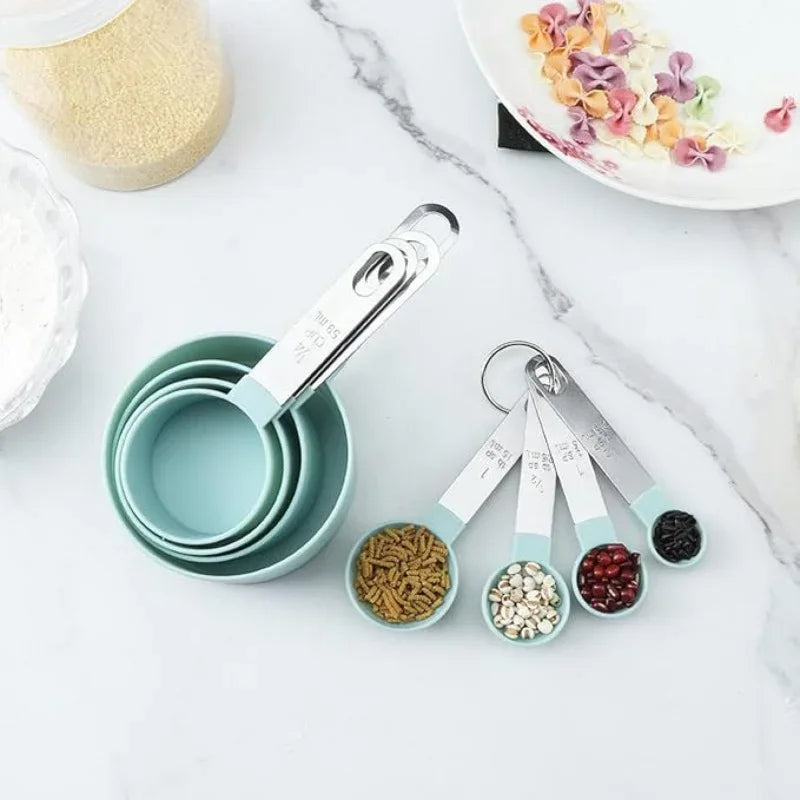 Stainless Steel Measuring Cup & Spoon Set