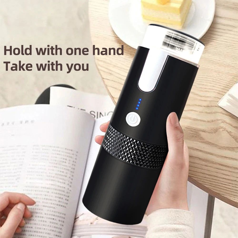 Portable Electric Espresso Coffee Machines 6oz Single Serve Mini Coffee Maker Automatic Brew for Camping Travel Car Office