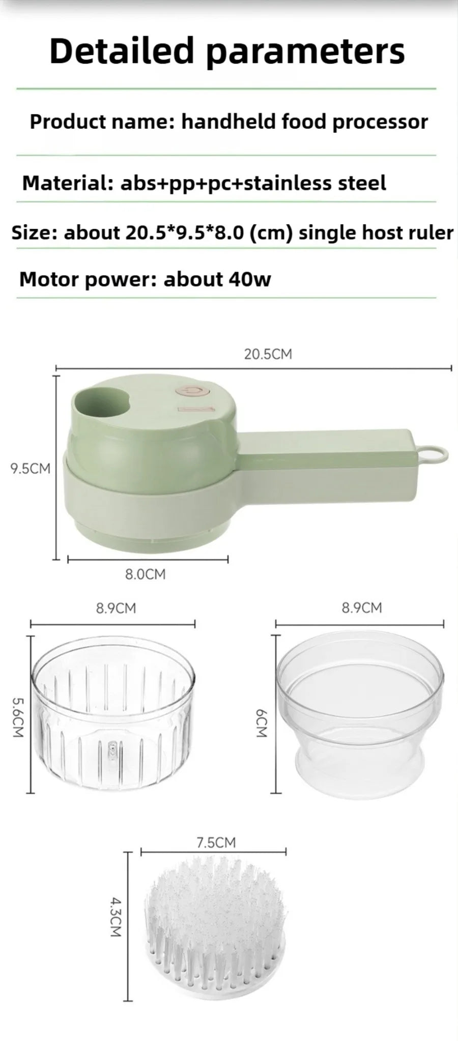 4-in-1 Electric Vegetable Cutter | Wireless Food Processor & Auto Slicer