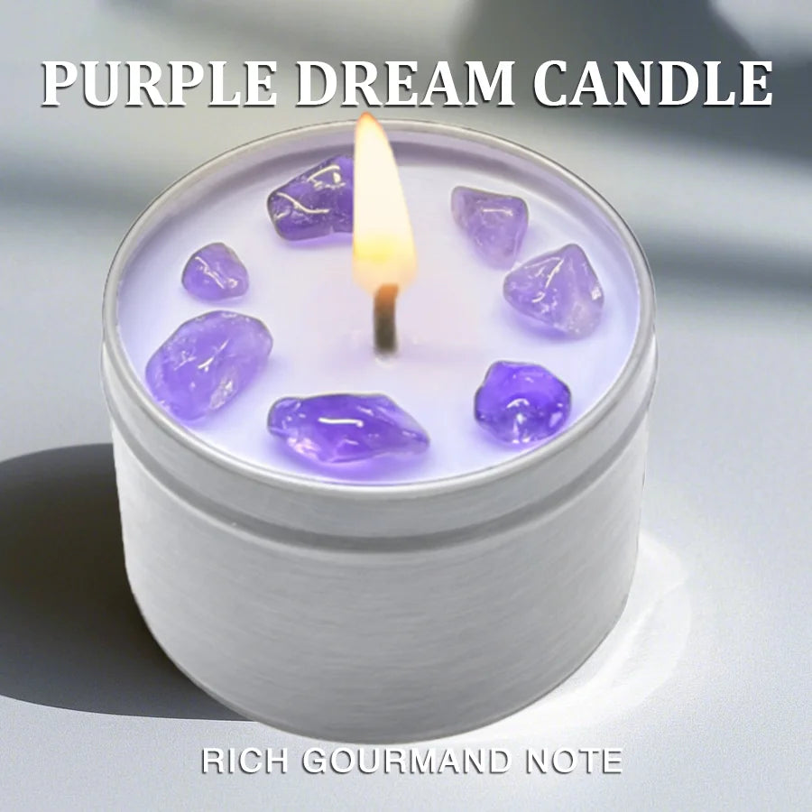 Scented Candles – 3oz Crystal Ritual Scented Candle with Soy Wax, Suitable Daily Use, Holiday Gifts, Use Halloween Home Decor