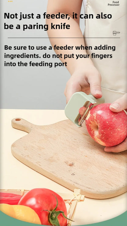 4-in-1 Electric Vegetable Cutter | Wireless Food Processor & Auto Slicer