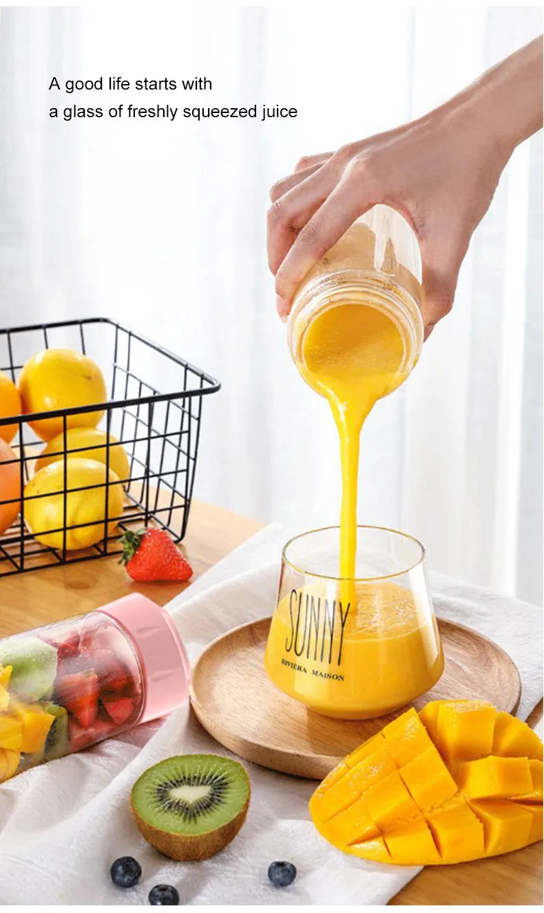 Electric Blender Mitsubishi Suitable Portable Multifunctional Juicer, Small Household Juicer Cup, Mini Electric Juice Maker