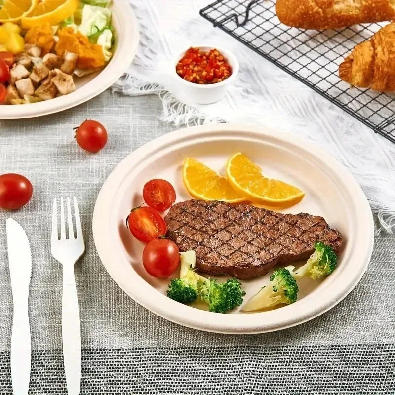 Premium Disposable Paper Plates – Pack of 50
