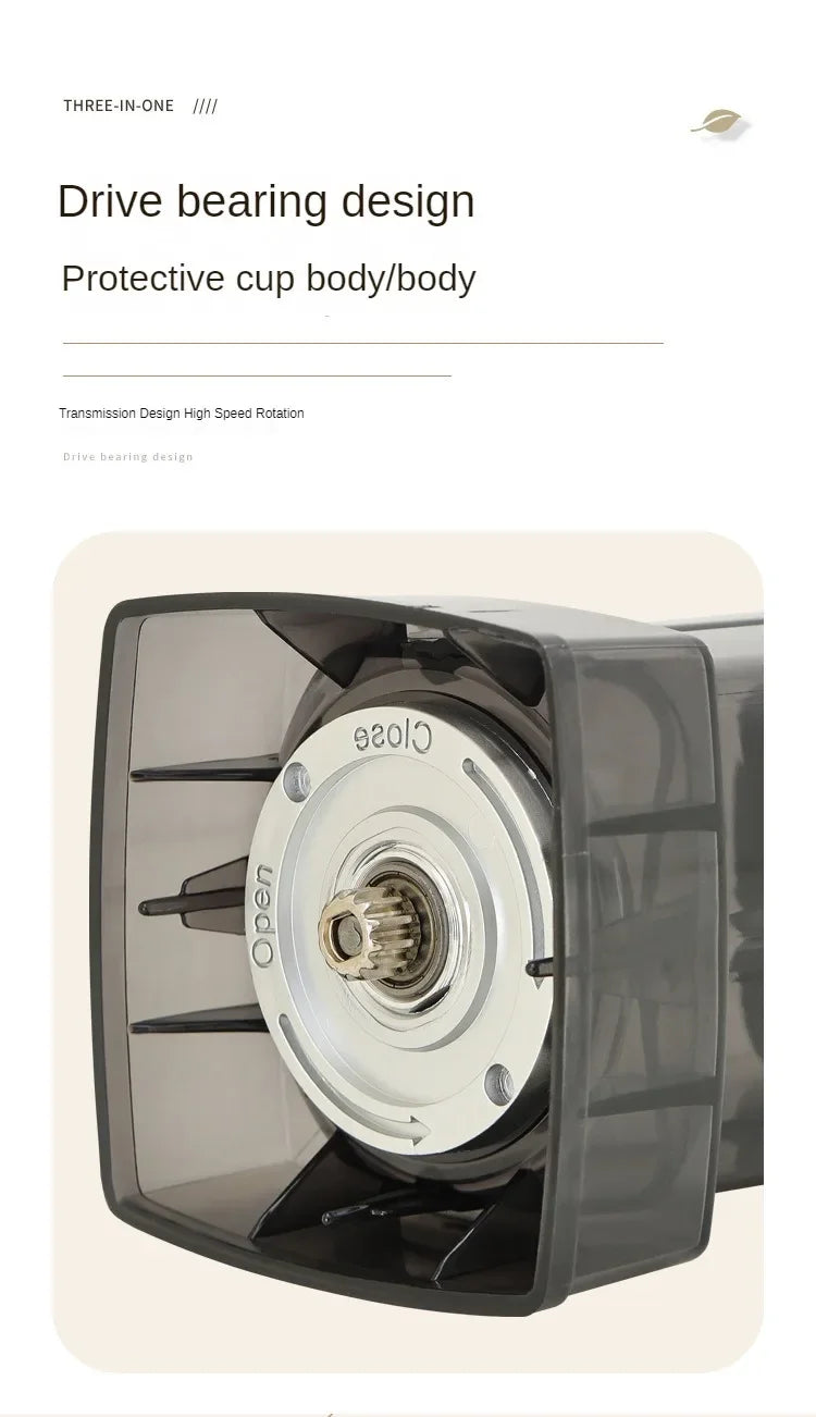 220V 3L  Blender 6 in 1 Stainless Steel Icebreaker Large Capacity Wall Breaker Meat Grinder Juicer Household Commercial Salad