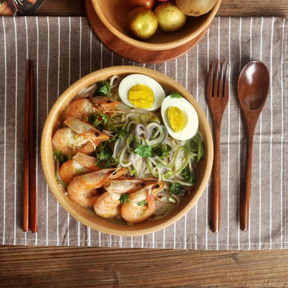 Portable Wooden Cutlery Set