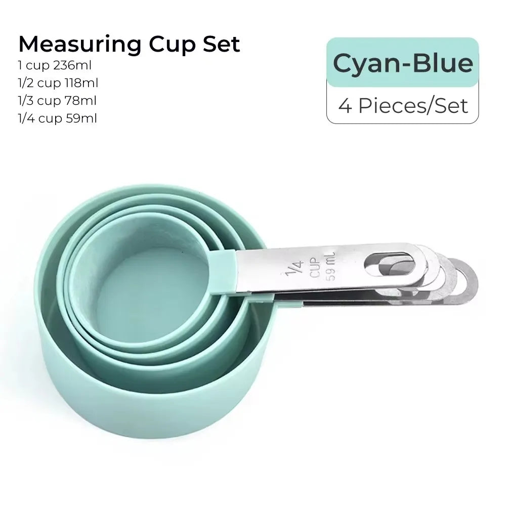 Stainless Steel Measuring Cup & Spoon Set