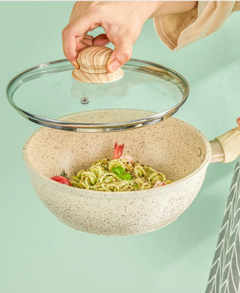 Non-Stick Pan Frying Pan Wok Pan Home Steak Skillet Pancake fried induction cooker gas stove special Saucepan Nonstick Pan