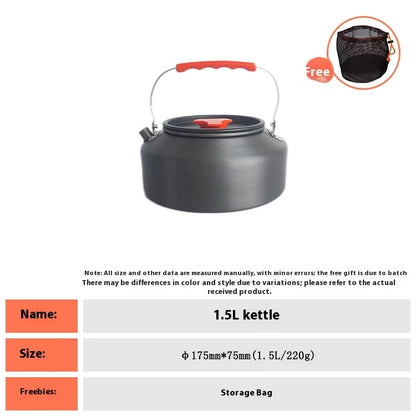 Foldable Outdoor Camping Cooking Utensils Set Pot Stove Fry Pan Saucepan Stove Storage Bag Adapter Accessories