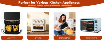 Hot Rectangle Air Fryer Silicone Liners for Ninja DZ071/AF500UK Air Fryer Basket Replacement Dishwasher Safe Air Fryer Liners