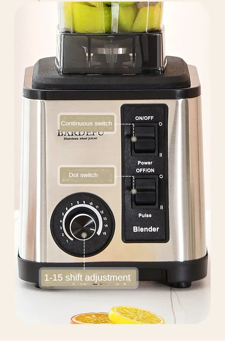 220V 3L  Blender 6 in 1 Stainless Steel Icebreaker Large Capacity Wall Breaker Meat Grinder Juicer Household Commercial Salad