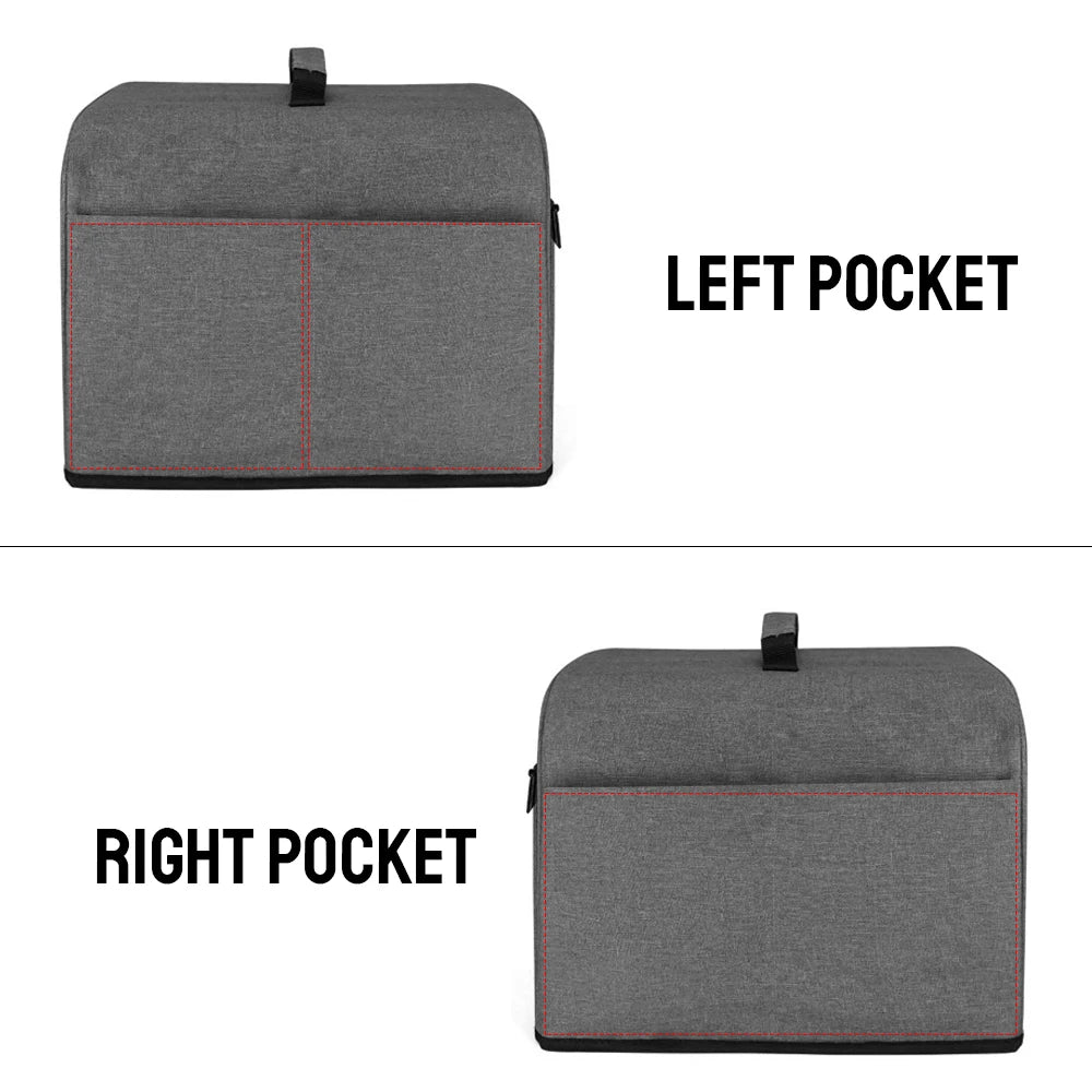 Toaster Cover Household Bread Baking Durable With Storage Pockets For Ninja Foodi Grill Air Fryer Hood Kitchen Dust Cap