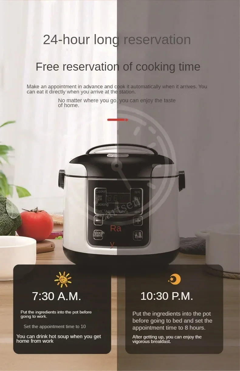 2L Portable Electric Rice Cooker for Car, Truck & Travel