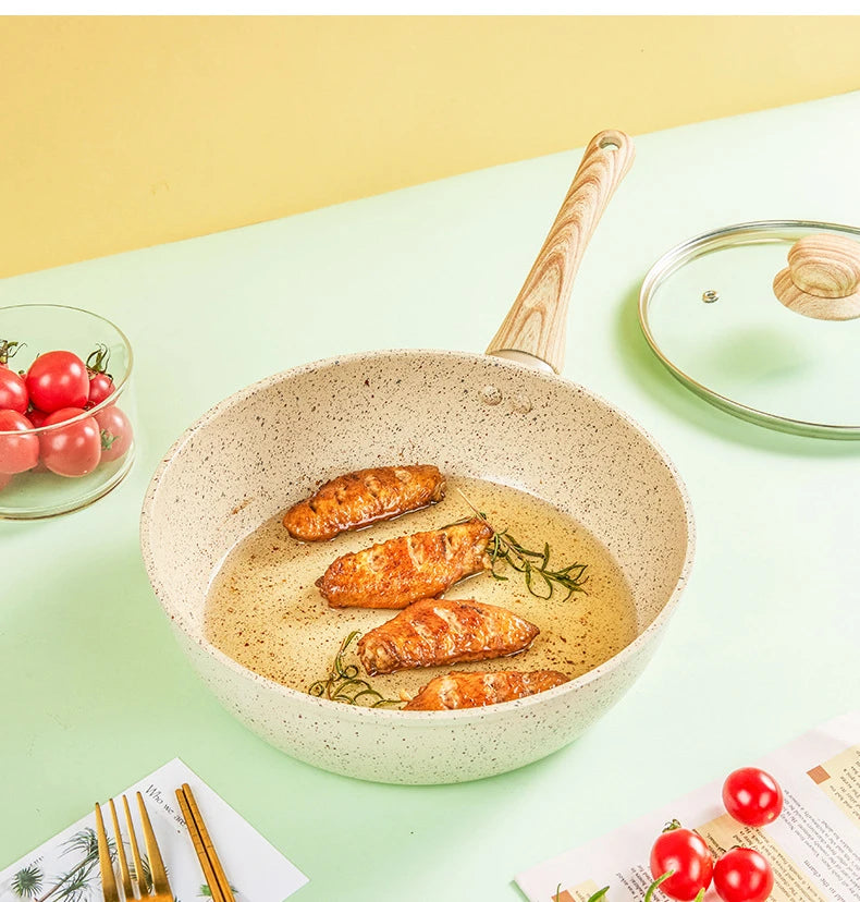 Non-Stick Pan Frying Pan Wok Pan Home Steak Skillet Pancake fried induction cooker gas stove special Saucepan Nonstick Pan