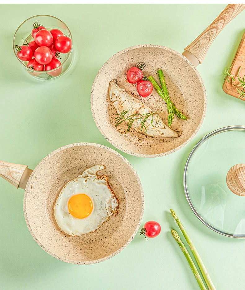 Non-Stick Pan Frying Pan Wok Pan Home Steak Skillet Pancake fried induction cooker gas stove special Saucepan Nonstick Pan