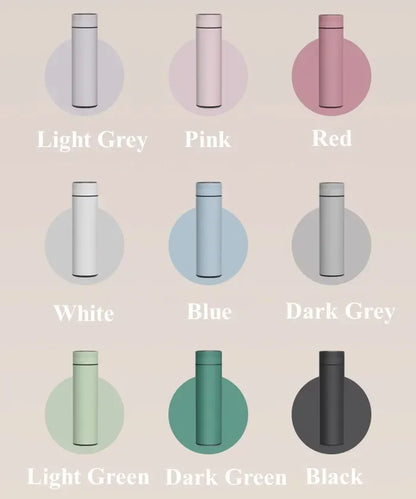 500ml Stainless Steel Thermos Cup with Temperature Display Outdoor Vacuum Insulated Divided Bottle Travel Mug Fathers Day Gift