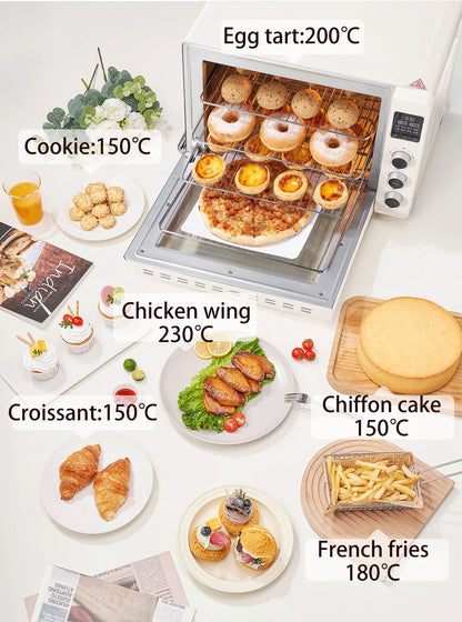 SUNATUR 2200w hot air circulation oven small commercial baking pizza toaster oven  60L Electric table oven household pastry oven