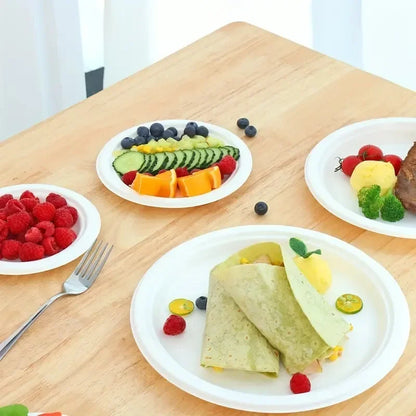 Premium Disposable Paper Plates – Pack of 50